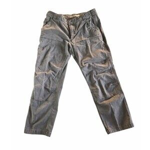 Carhartt Canvas Work Pants Mens 36x30 Gray Double Knee BN2802-M